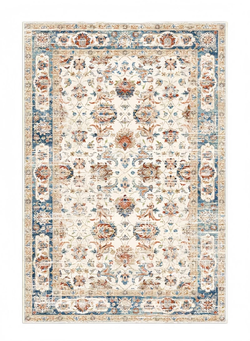 80*160cm  السجاد غرفة نوم على الطراز الفارسي على الطراز الفارسي-سجادة منطقة غير قابلة للانزلاق ، غير مقاومة للبقع وسهلة التنظيف وقابلة للغسل وناعمة ومريحة - Image 1